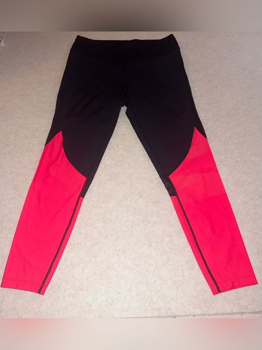 ALALA Captain Tight Compression Leggings Watermelon Pink Black Size XL